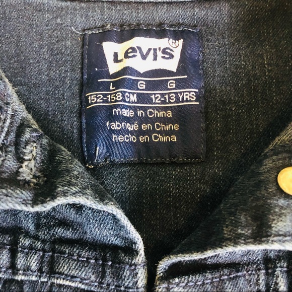 Levi’s LGG 12-13YRS. Denim Blue Kids Jacket Uni-Sex Jacket. - Picture 6 of 14